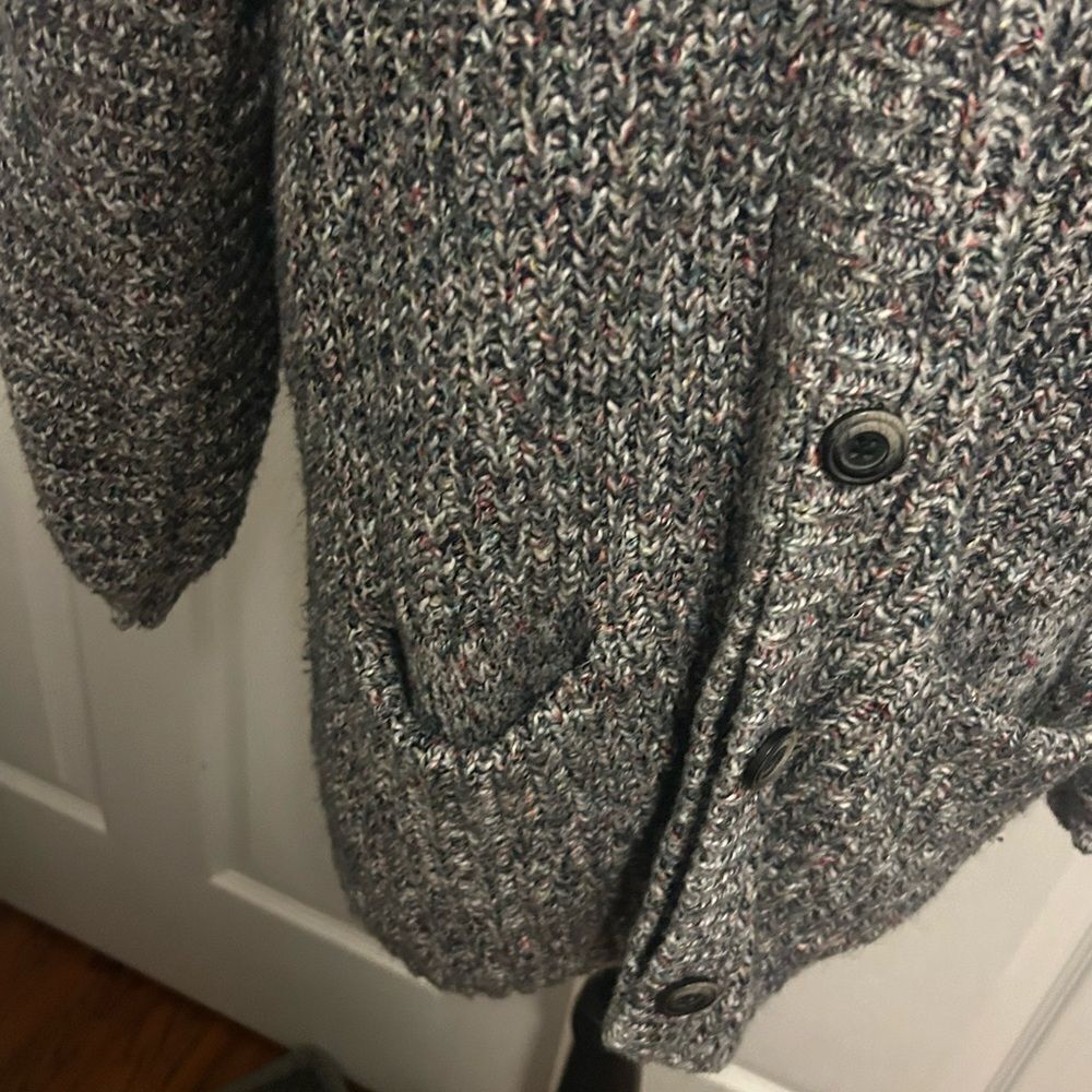 Cabi Cozy Gray Knit Cardigan Sweater Small - Picture 2 of 6